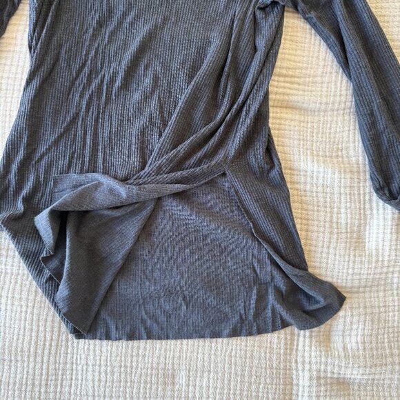 Asos Long Sleeve Ribbed Tunic w/ Side Slits - Picture 3 of 5